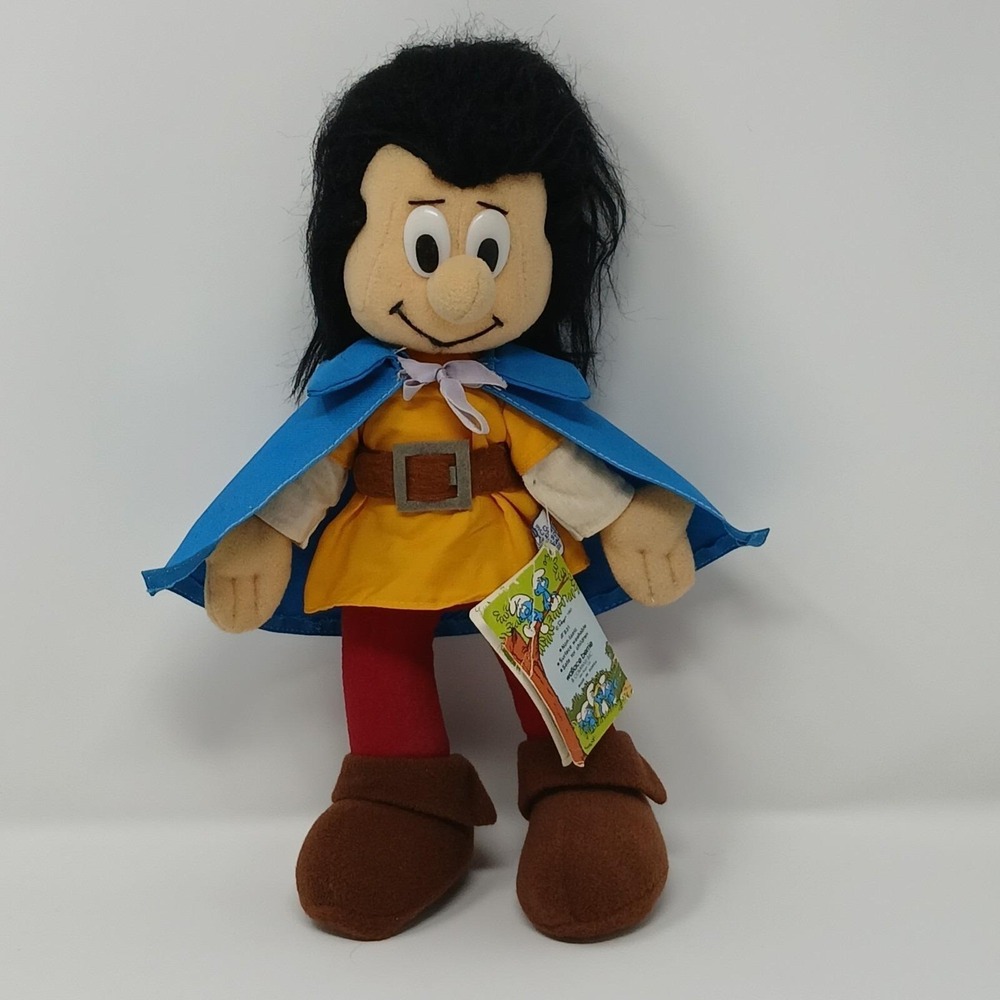 1983 Wallace Berrie Smurfs Sir Prince Johan 13" Peyo plush toy doll Vintage Rare